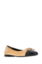 Two-tone leather Cap-toe ballerinas -  | Wise