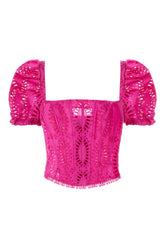 Top Nivak in misto cotone fucsia -  | Wise