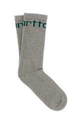 Grey stretch cotton blend socks -  | Wise