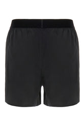 Black stretch silk shorts -  | Wise