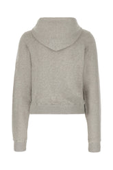 Melange grey cotton sweatshirt -  | Wise