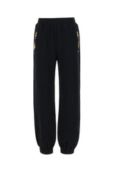 Pantalone jogging in cotone nero -  | Wise