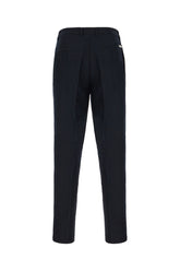 Pantalone in misto lino nero -  | Wise