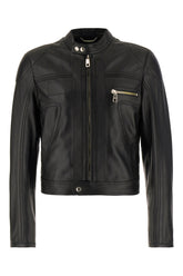 Black nappa leather jacket -  | Wise