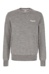 Melange grey wool sweater -  | Wise