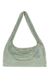 Embellished mesh Armpit shoulder bag -  | Wise