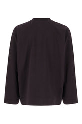 Aubergine cotton oversize sweatshirt -  | Wise