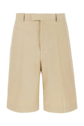 Cappuccino cotton bermuda shorts -  | Wise