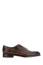 Dark brown leather Angiolo lace-up shoes -  | Wise