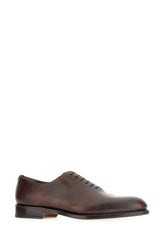 Dark brown leather Angiolo lace-up shoes -  | Wise