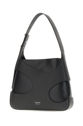 Black leather medium shoulder bag -  | Wise