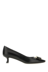 Black nappa leather pumps -  | Wise