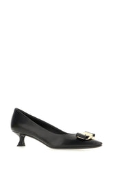 Black nappa leather pumps -  | Wise