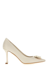 Ivory nappa leather Zelma pumps -  | Wise