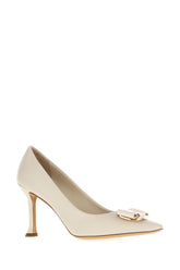 Ivory nappa leather Zelma pumps -  | Wise