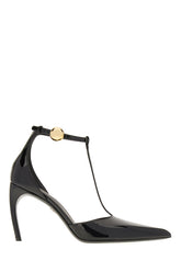 Black leather T-strap pumps -  | Wise