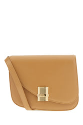 Camel leather medium Fiamma crossbody bag -  | Wise