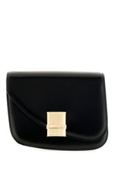 Black leather small Fiamma crossbody bag -  | Wise