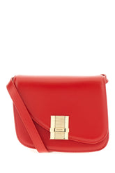 Red leather small Fiamma crossbody bag -  | Wise