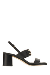 Black leather sandals -  | Wise