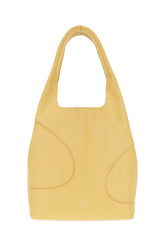 Yellow leather shoulder bag -  | Wise