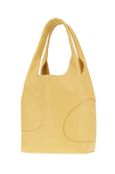 Yellow leather shoulder bag -  | Wise