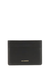 Black leather card holder -  | Wise