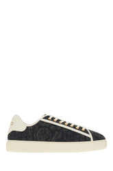 Embroidered nylon brand Barocco Greca sneakers -  | Wise