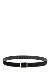 Black cashmere reversible belt -  | Wise