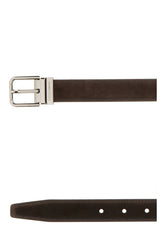 Brown leather reversible belt -  | Wise