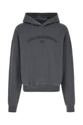 Charcoal cotton oversize sweatshirt -  | Wise