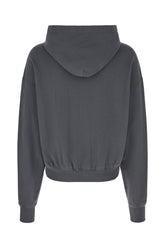 Charcoal cotton oversize sweatshirt -  | Wise