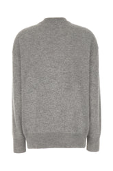 Maglione in cashmere grigio melangé -  | Wise