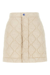 Sand nylon padded mini skirt -  | Wise