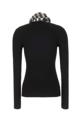 Top in misto viscosa stretch nero -  | Wise