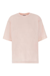 T-shirt oversize in cotone rosa pastello -  | Wise