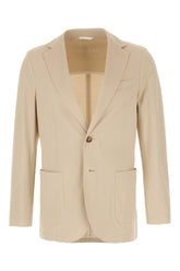 Sand stretch cotton blazer -  | Wise