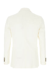 Ivory cotton blend blazer -  | Wise