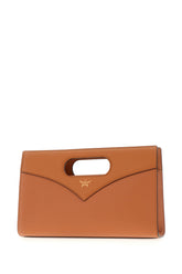 Caramel leather Diamond small handbag -  | Wise