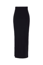 black stretch cotton skirt -  | Wise