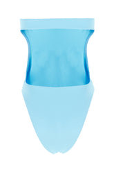 Light blue stretch nylon swimsuit -  | Wise