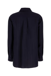 Midnight blue silk shirt -  | Wise