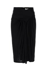 Black viscose skirt -  | Wise