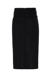 Black viscose skirt -  | Wise