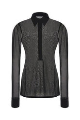 Blusa in viscosa nera -  | Wise