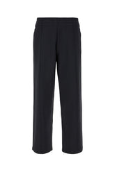 Black stretch viscose blend joggers -  | Wise