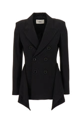 Black crêpe blazer -  | Wise