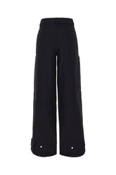 Black acetate blend pants -  | Wise