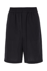 Black cotton bermuda shorts -  | Wise