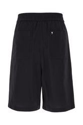 Black cotton bermuda shorts -  | Wise